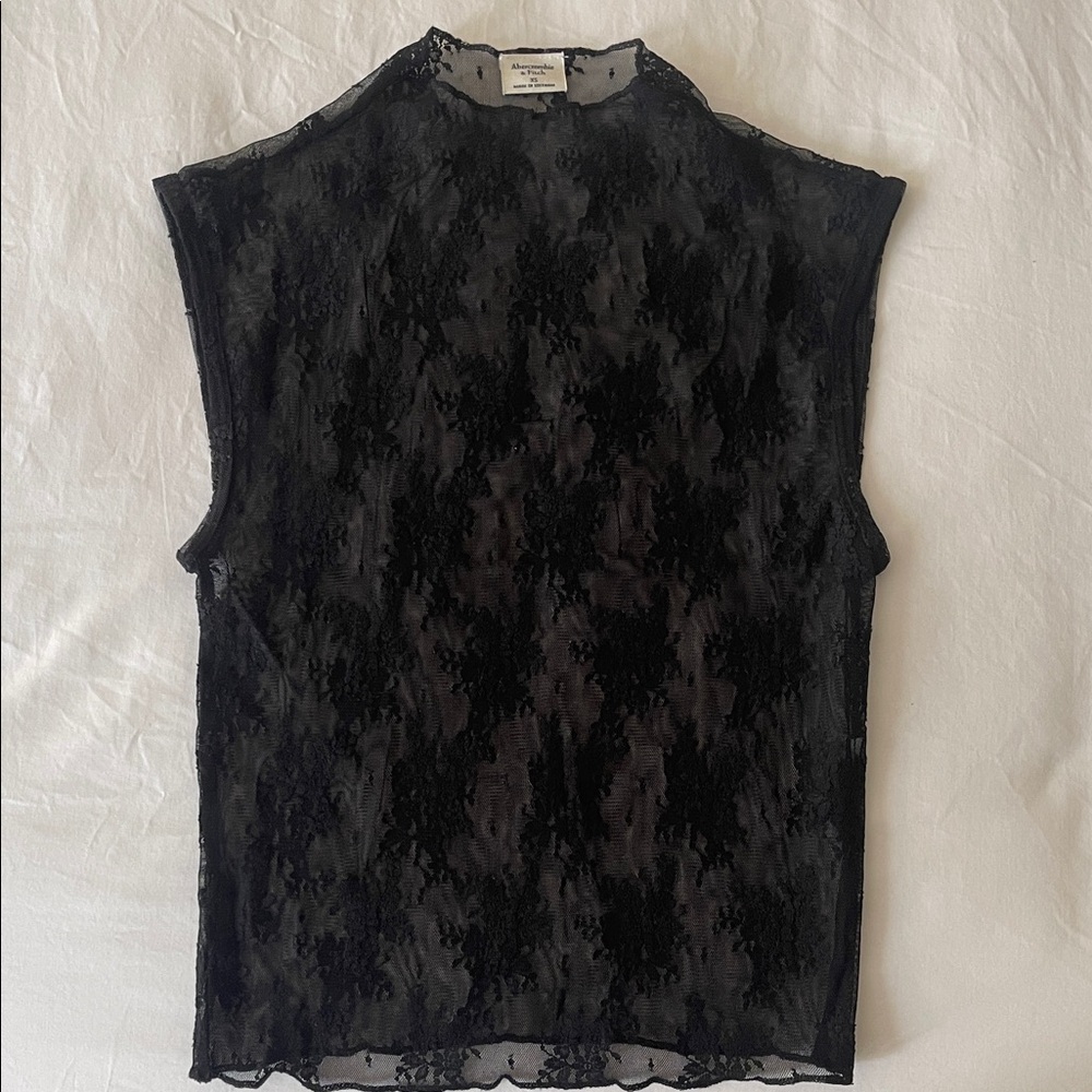 Abercrombie & Fitch Black Lace Top